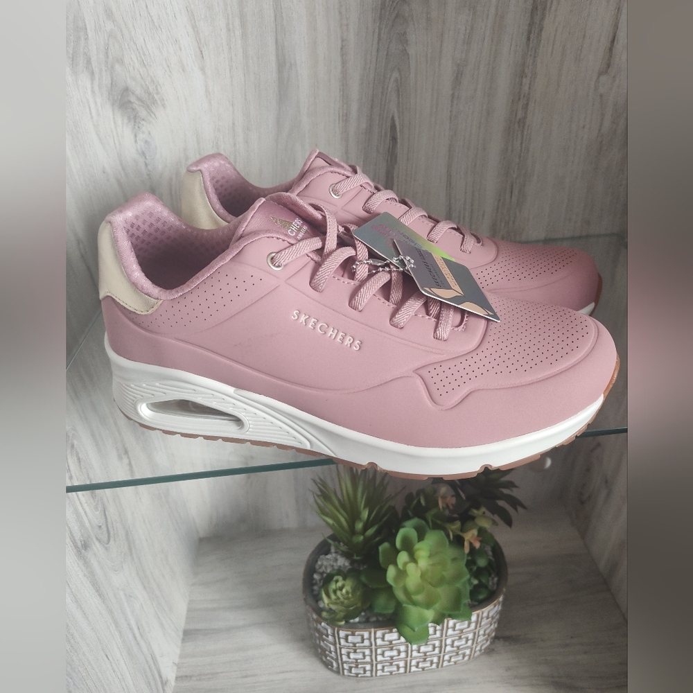 Skechers Uno Stand on Air Blush Womens Trainers Women's SZ 10 (27cm)